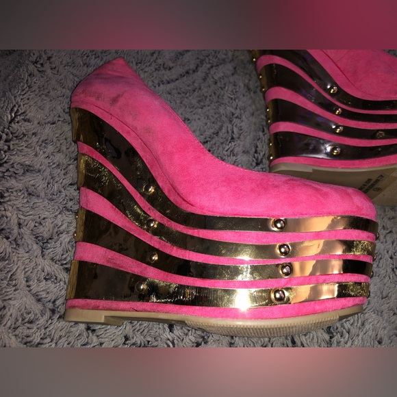 (Read description) Alba Footwear Hot Pink 5” Heels Elisa-1 Fuchsia size 8.5 - Picture 2 of 15